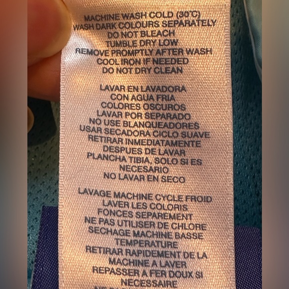 Reebok Blue Softshell Windbreaker 1/4 Zip Hoodie Jacket White Side Panels Sz M - Picture 10 of 15